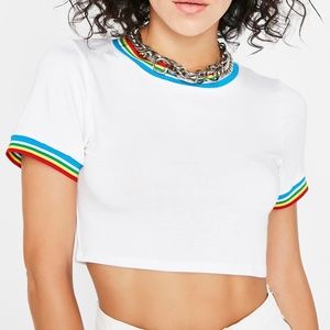HOME RUN CROPPED TEE